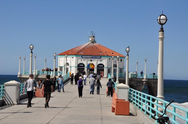 On the pier